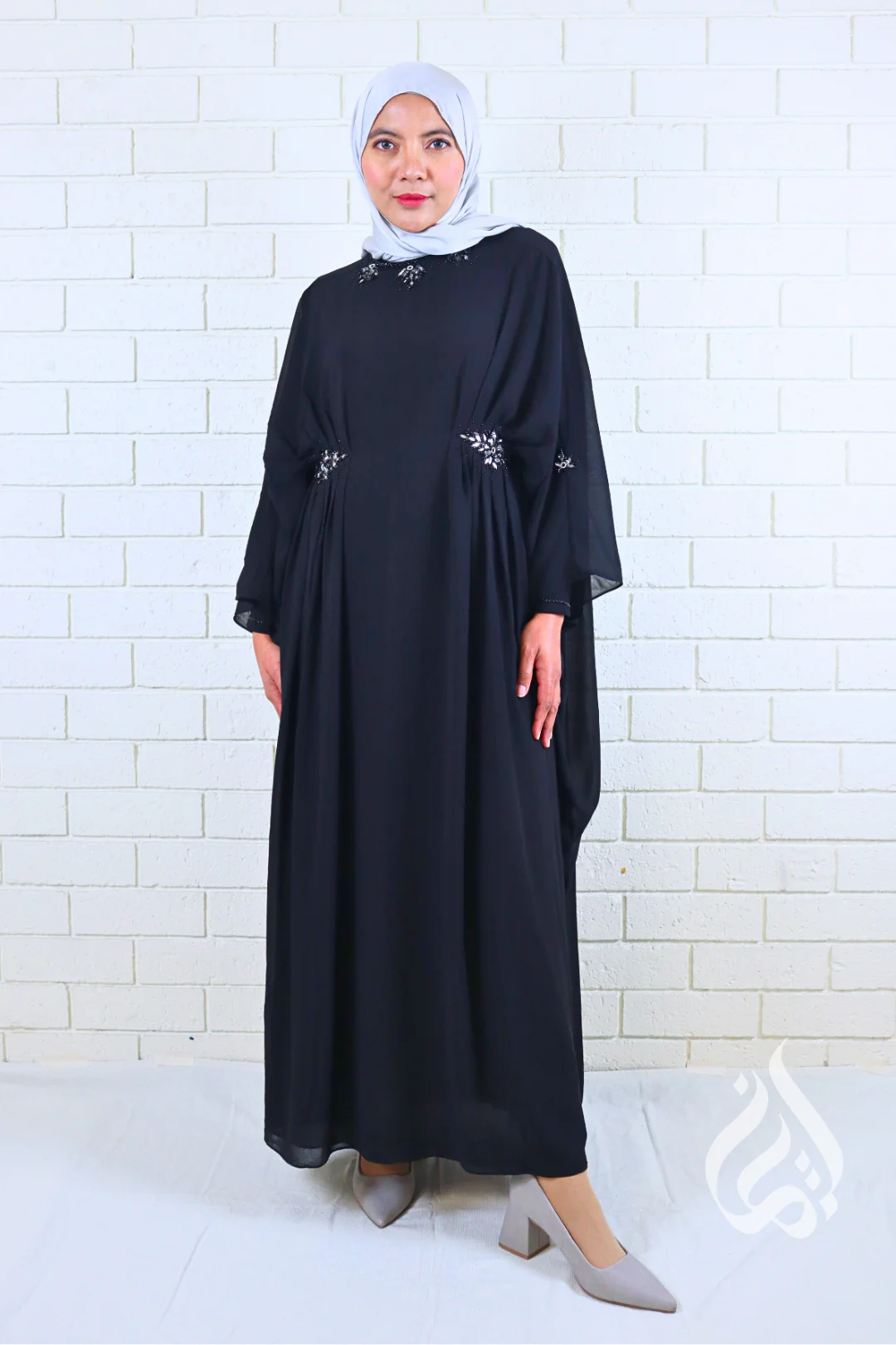 Bella Kaftan - Black - Image 3