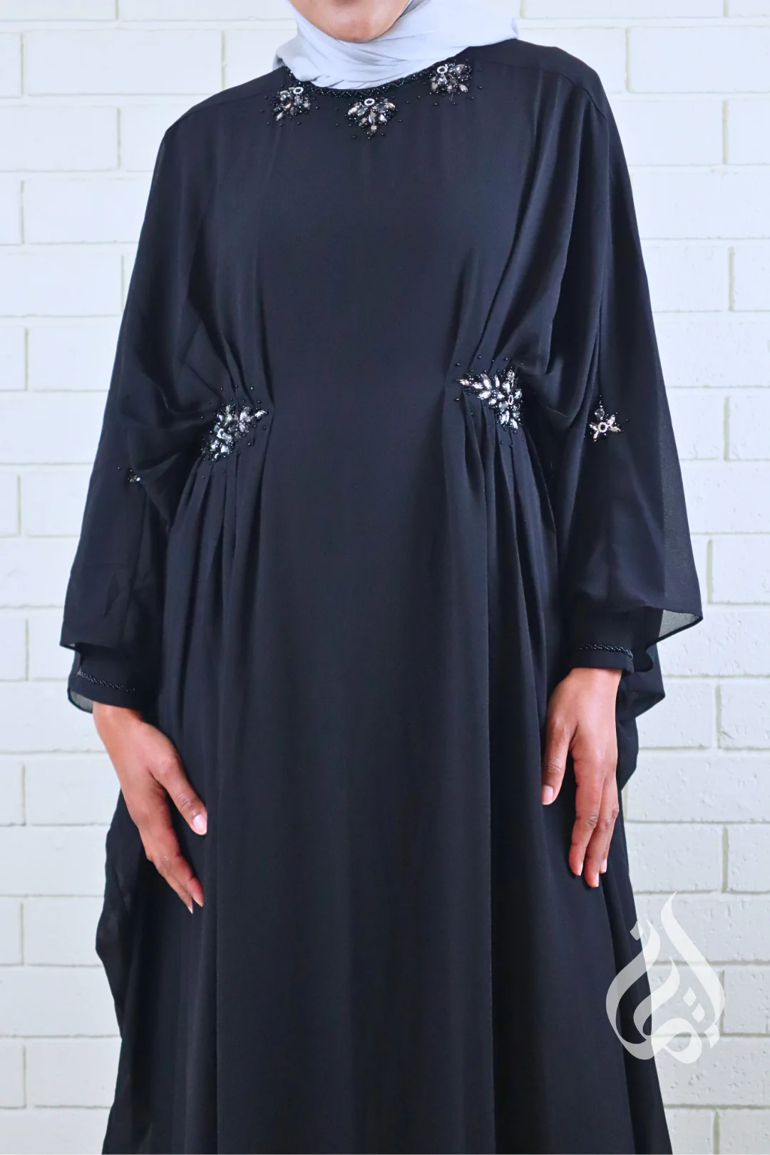 Bella Kaftan - Black - Image 4