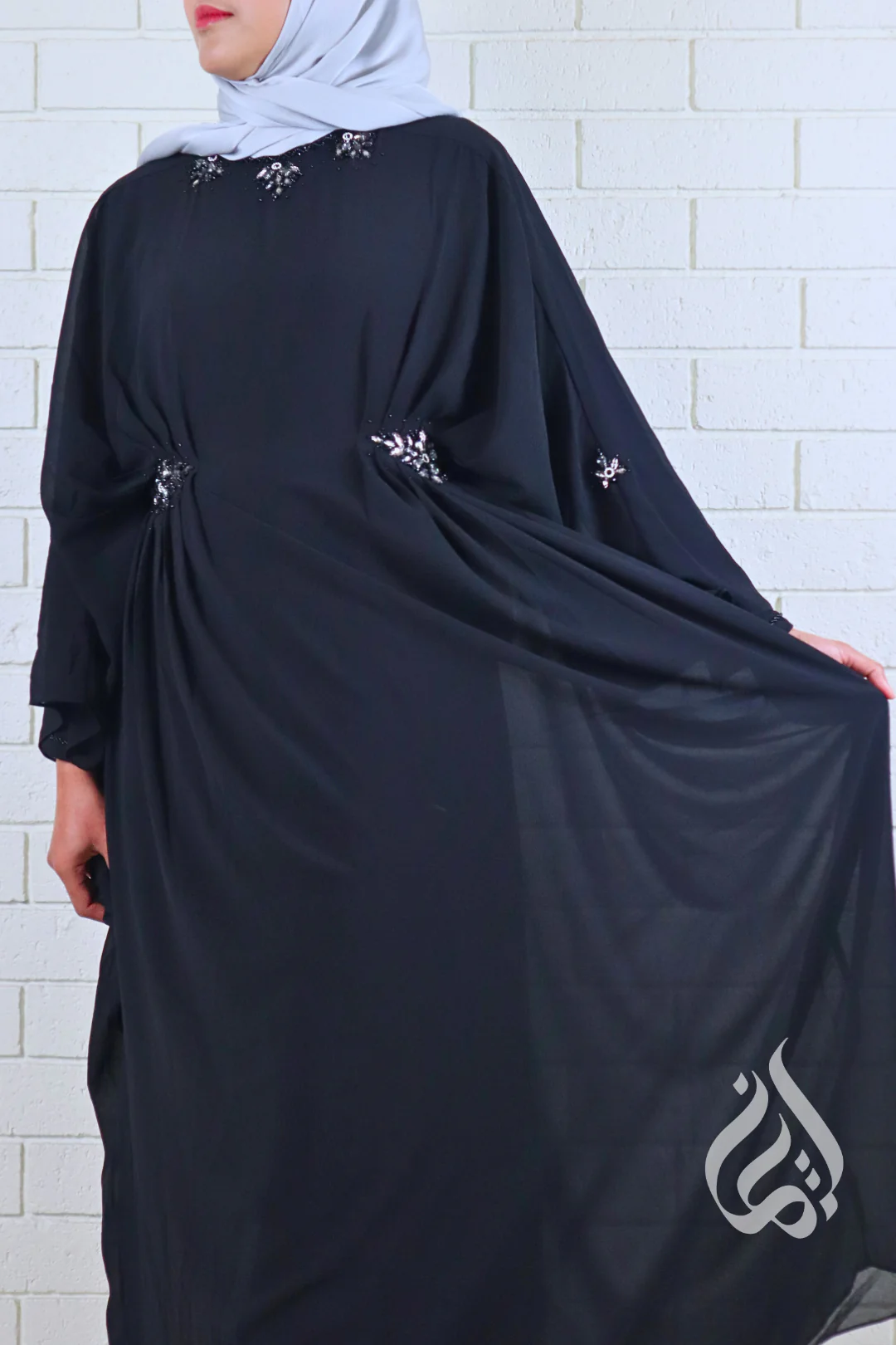 Bella Kaftan - Black - Image 5