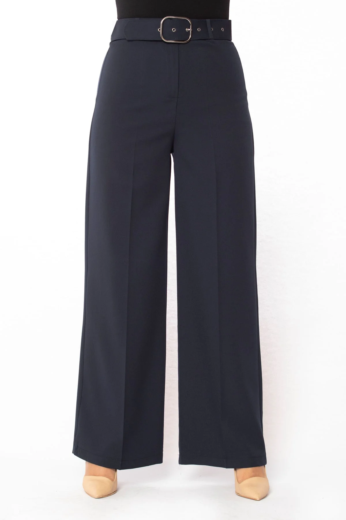 Belted Slack Pants - Chocolate Brown - Image 4