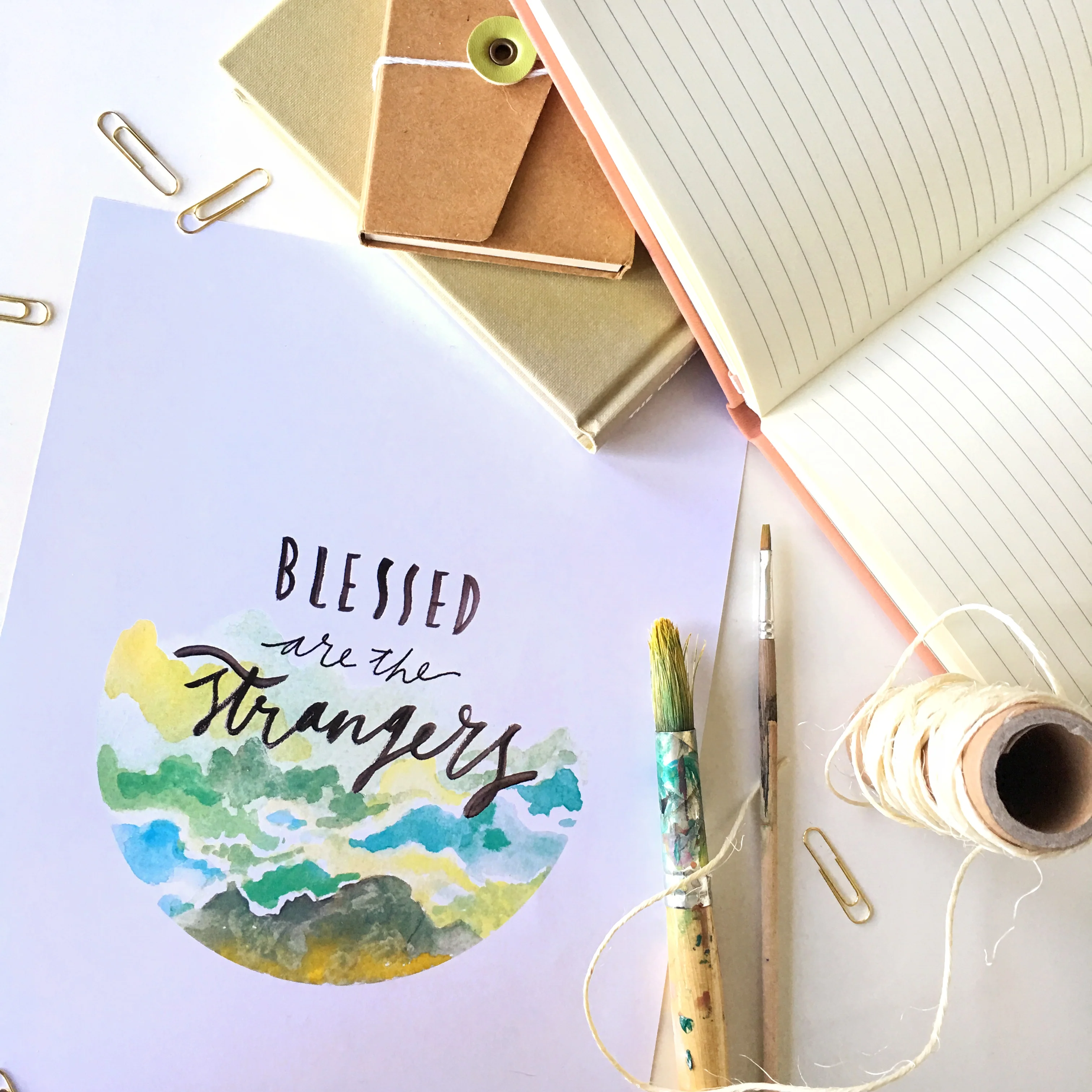 BLESSED // Islamic wall art print (green) - Image 3