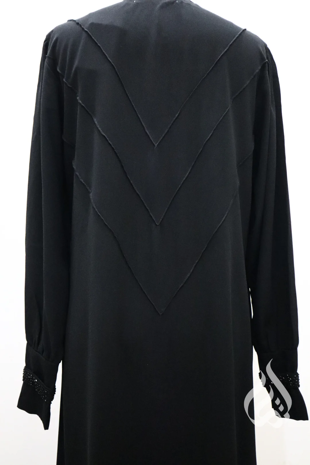 Elyna Beaded Abaya - Black - Image 12