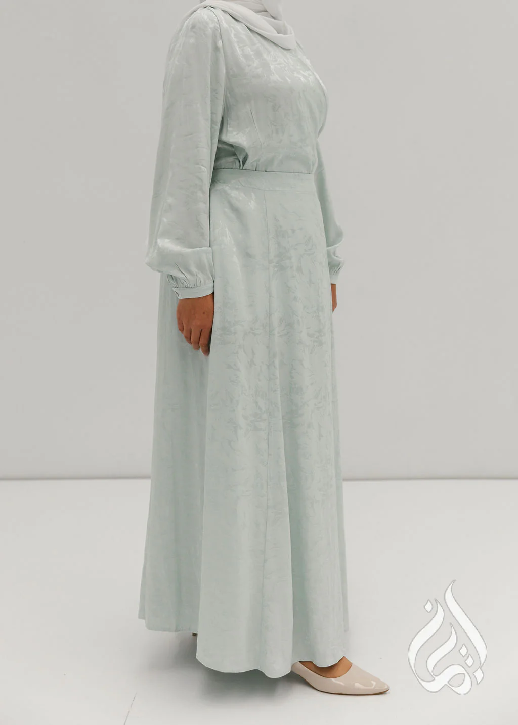 Flare Maxi Skirt - Sea Mint - Image 5