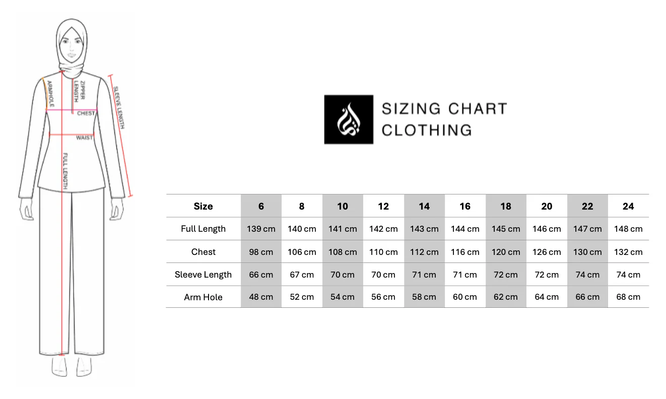 Front Zipped Abaya - Light Mocha - Image 8