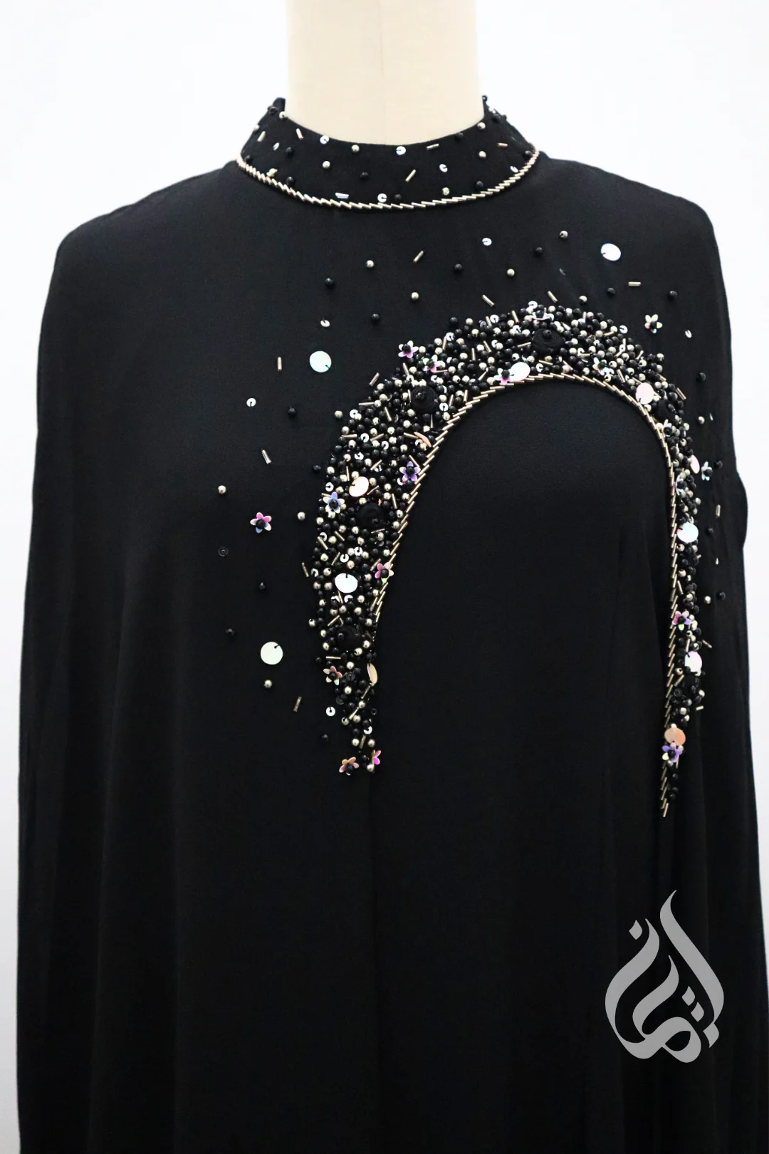 Jewelled Kaftan - Black - Image 10