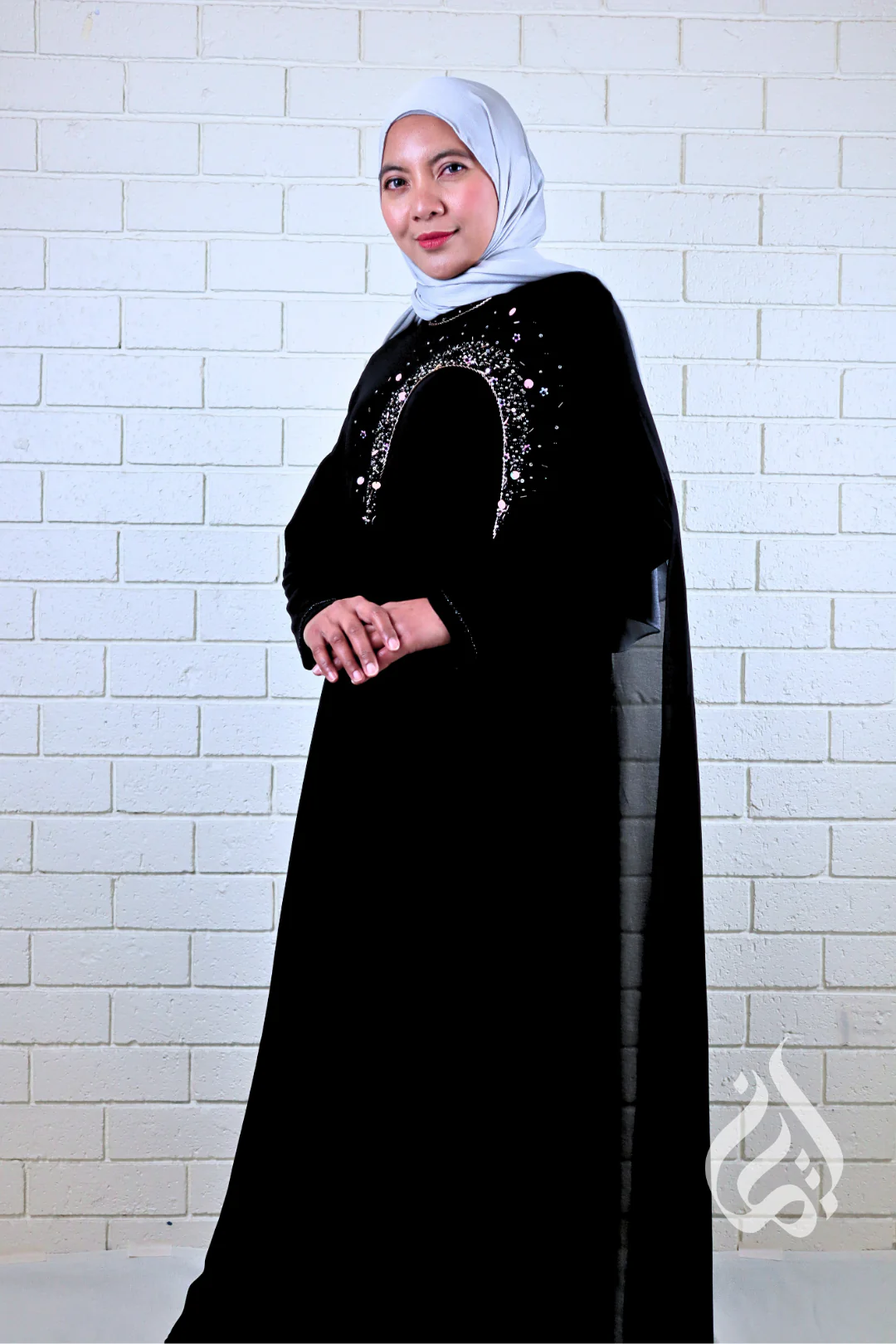 Jewelled Kaftan - Black - Image 4
