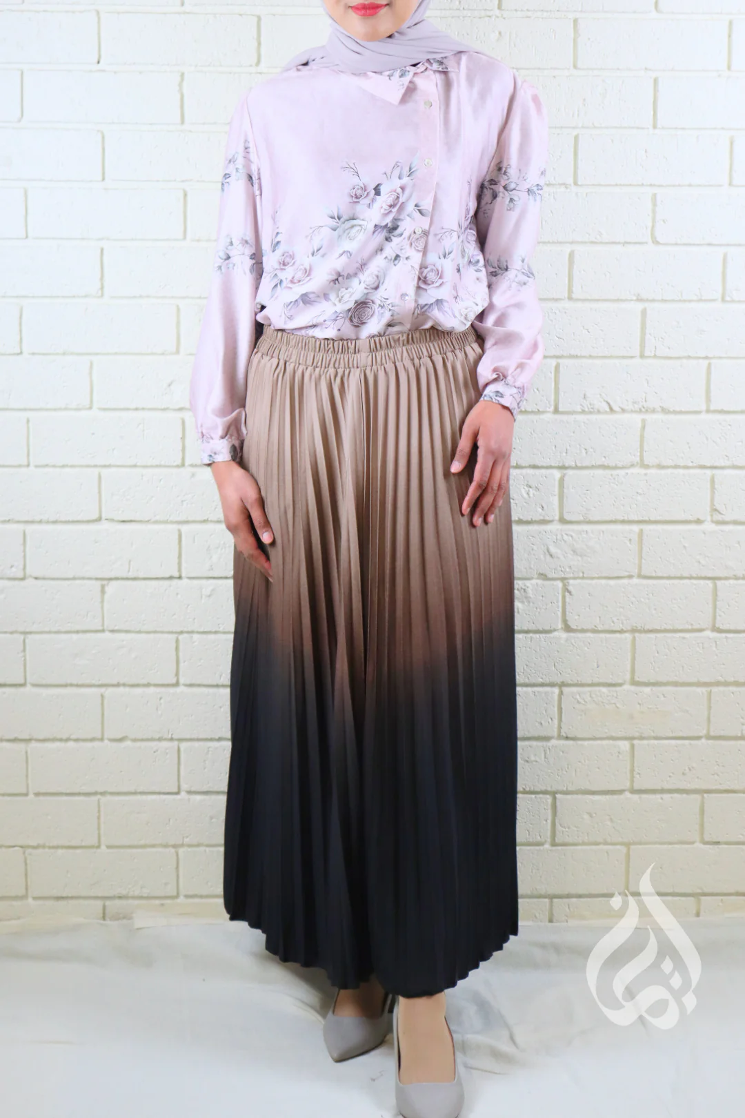 Ombre Pleated Skirt - Image 5