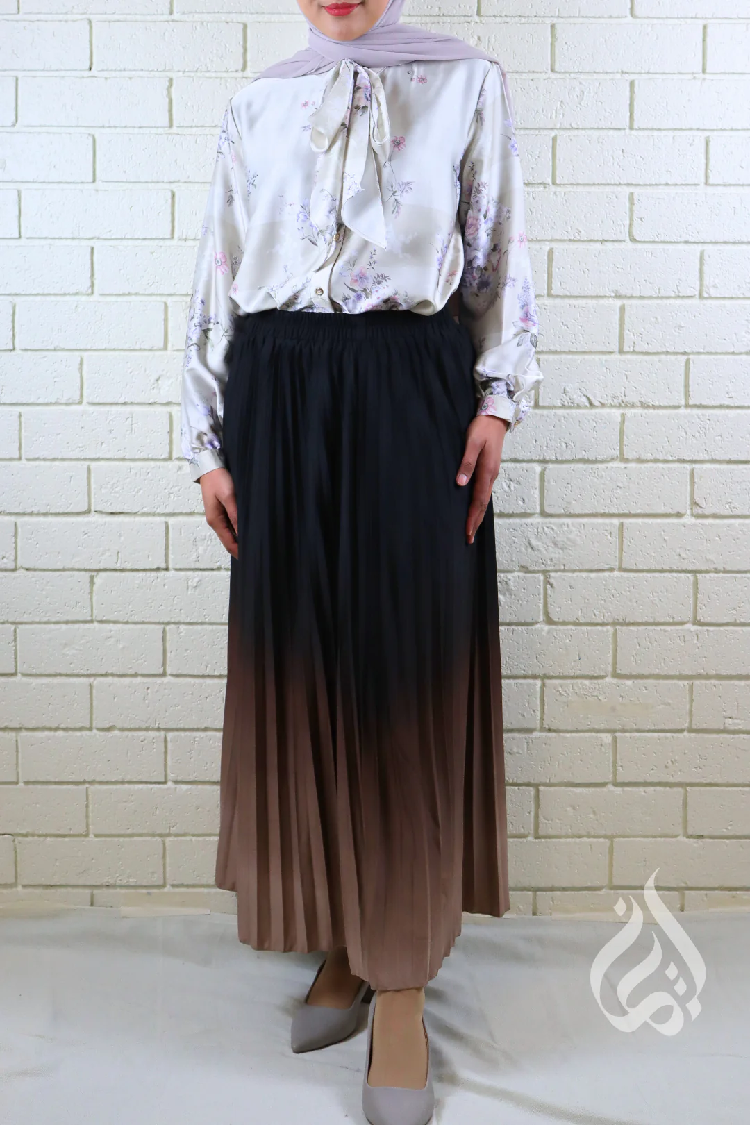 Ombre Pleated Skirt - Image 6